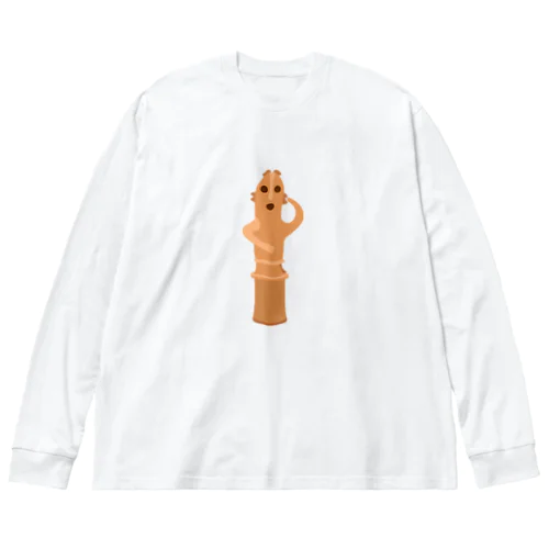 不思議とかわいい　はにわ君 Big Long Sleeve T-Shirt