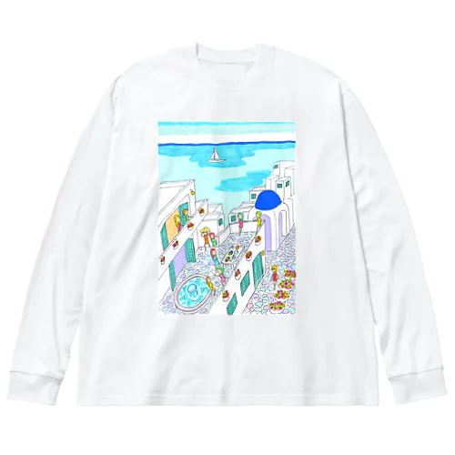 エーゲ海ガールズ Big Long Sleeve T-Shirt