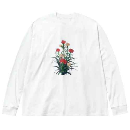 花 ビッグシルエットロングスリーブTシャツ