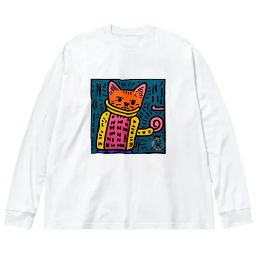 カラフルな生き物シリーズ Big Long Sleeve T-Shirt