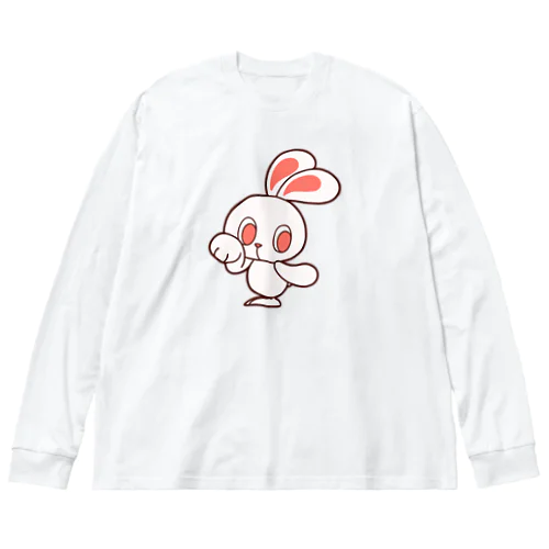 ぽっぷらうさぎ Big Long Sleeve T-Shirt