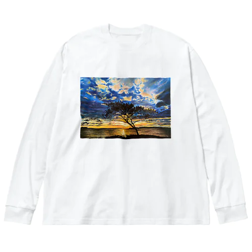 萩の黄昏 Big Long Sleeve T-Shirt