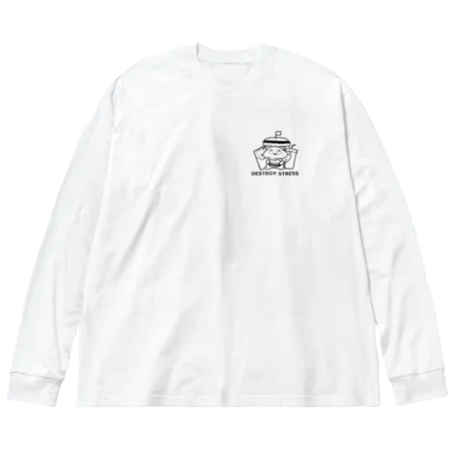 もぐもぐりす ビッグシルエットロングスリーブTシャツ