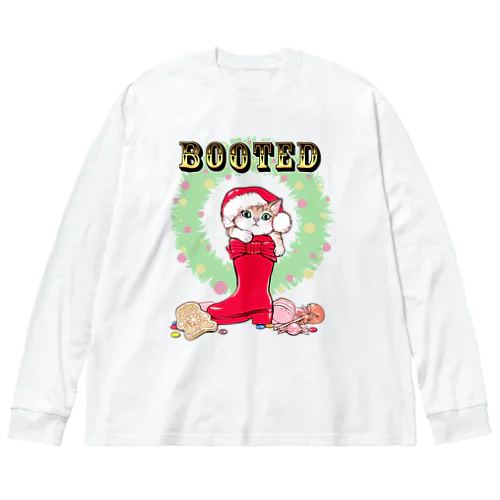 ながぐつこねこのクリスマス ビッグシルエットロングスリーブTシャツ