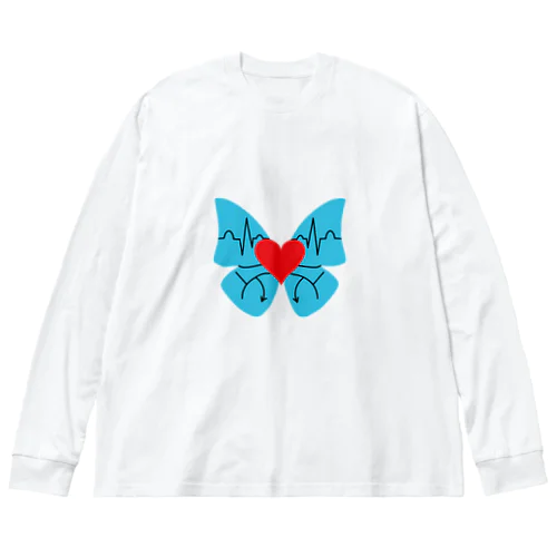 Love Butterfly ビッグシルエットロングスリーブTシャツ