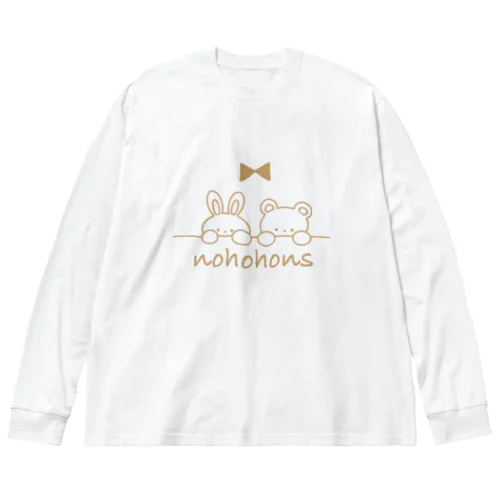 のんびりnohohons ビッグシルエットロングスリーブTシャツ