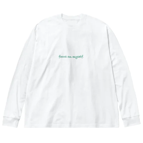 focus on myself.. ビッグシルエットロングスリーブTシャツ