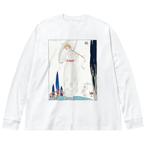ジョルジュ・バルビエ “Le cyprès et la rose—Robe d’été de Dœuillet” Big Long Sleeve T-Shirt