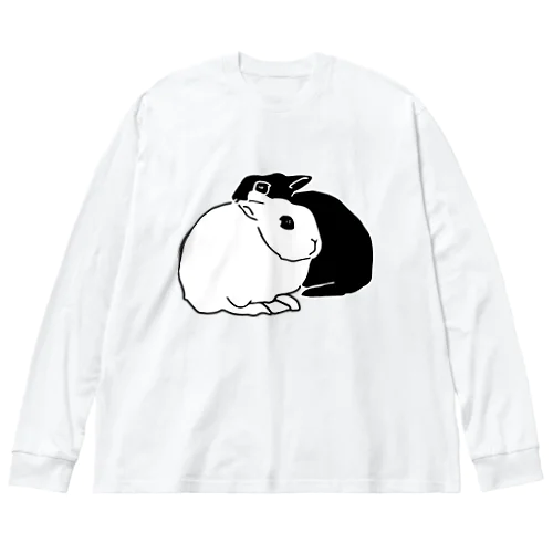 毛繕いうさぎ Big Long Sleeve T-Shirt