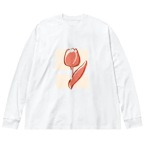 窓辺の花 ビッグシルエットロングスリーブTシャツ