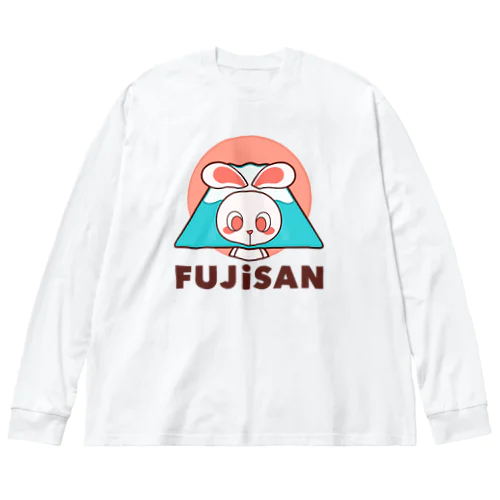 ぽっぷらうさぎ(FUJISAN) ビッグシルエットロングスリーブTシャツ