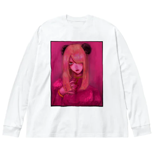  pink girl  Big Long Sleeve T-Shirt