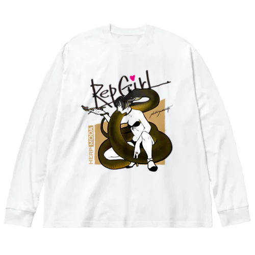 RepGirl/アルバーティスパイソン Big Long Sleeve T-Shirt