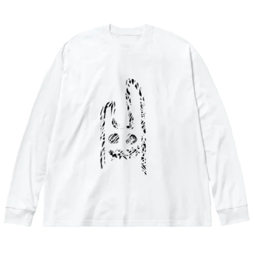 ぼかしらびっと ビッグシルエットロングスリーブTシャツ