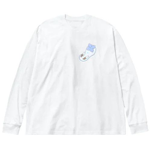 ツノアリウサギアジサイモドキウミウシ 青色ver. Big Long Sleeve T-Shirt