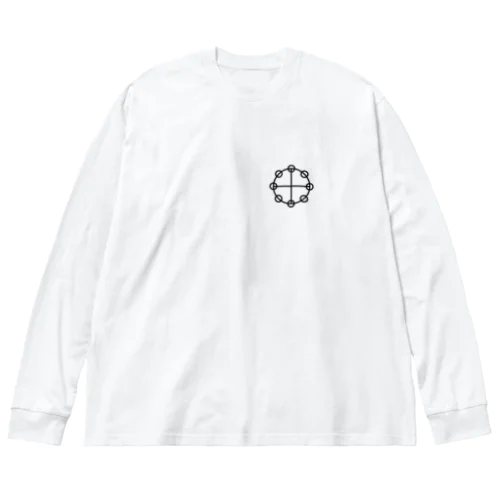 カタカムナ　ヤタノカカミ（ワンポイント） Big Long Sleeve T-Shirt