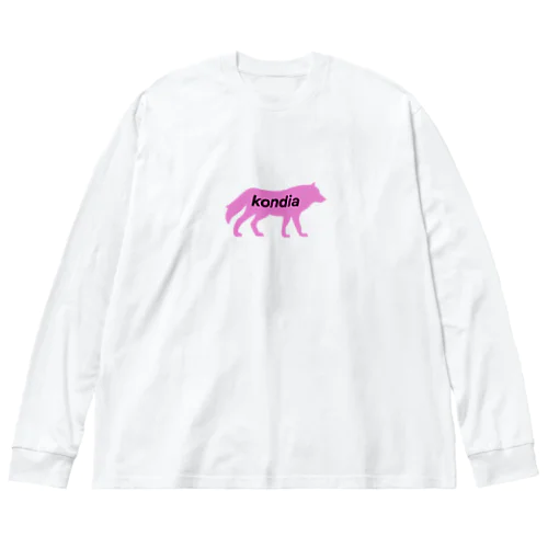 kondia ロゴ ビッグシルエットロングスリーブTシャツ