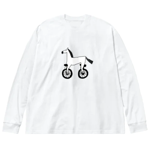 馬車 ビッグシルエットロングスリーブTシャツ