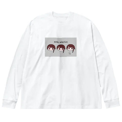 れ×3　serial experiments lain ビッグシルエットロングスリーブTシャツ