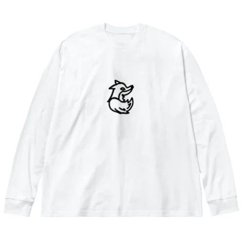 狼 ビッグシルエットロングスリーブTシャツ