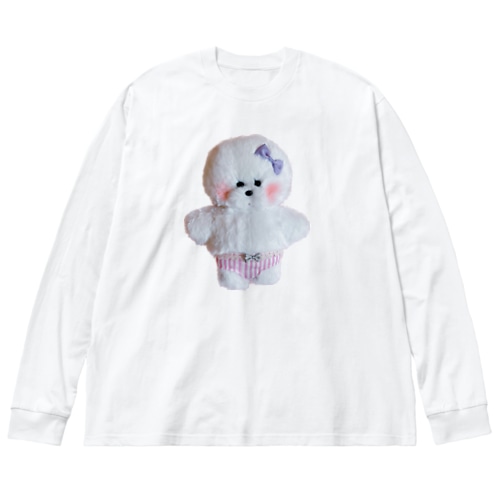 おパンツ　ビションフリーゼ　ぬいぐるみ Big Long Sleeve T-Shirt