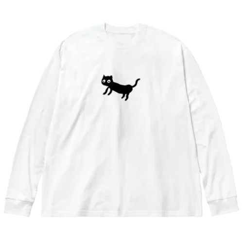 ぎょろめ猫ちゃん ビッグシルエットロングスリーブTシャツ