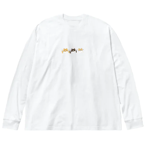 なかよし3にゃんず Big Long Sleeve T-Shirt