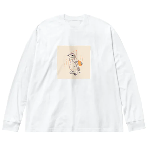 からふるサウナーケープペンギン ビッグシルエットロングスリーブTシャツ