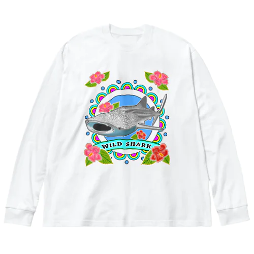 WILD SHARK  ジンベエザメ Big Long Sleeve T-Shirt