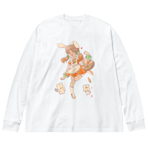 兎沢ニジ(背景なし) Big Long Sleeve T-Shirt