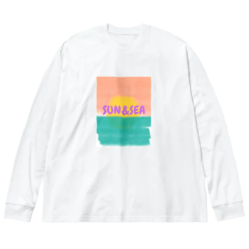 サーファーショップにありそうなTシャツ前面 Big Long Sleeve T-Shirt