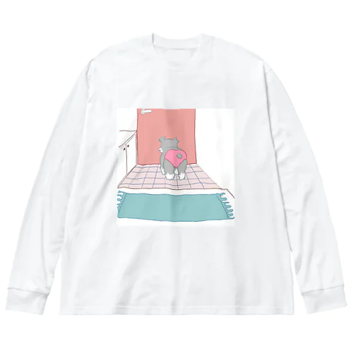 家族へのおかえりの準備をしているミニチュアシュナウザー Big Long Sleeve T-Shirt