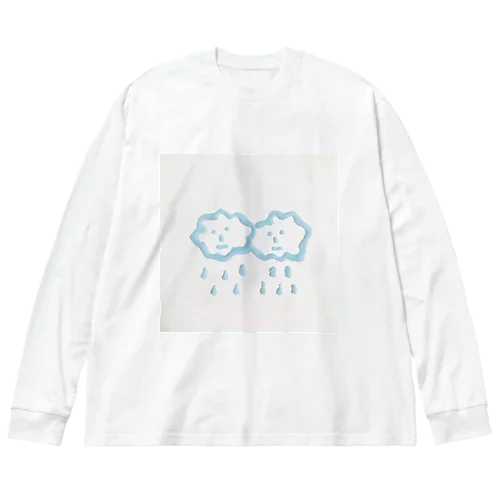 Fluffy Cloudy ビッグシルエットロングスリーブTシャツ