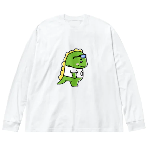 むびおロングスリーブTシャツ(横向き) Big Long Sleeve T-Shirt