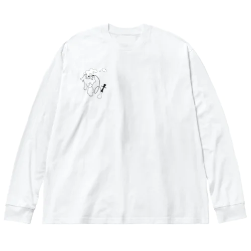 シーシャねこ ビッグシルエットロングスリーブTシャツ