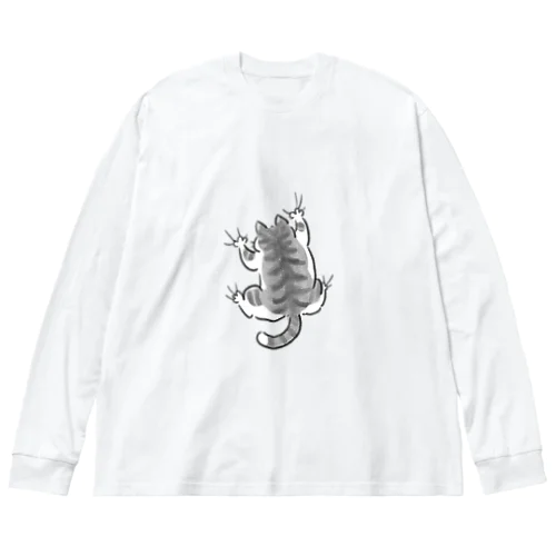 yojiyoji鯖トラ白 ビッグシルエットロングスリーブTシャツ