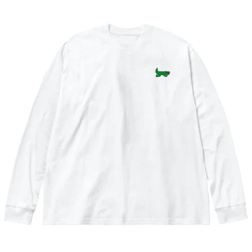 笑顔のワニ Big Long Sleeve T-Shirt