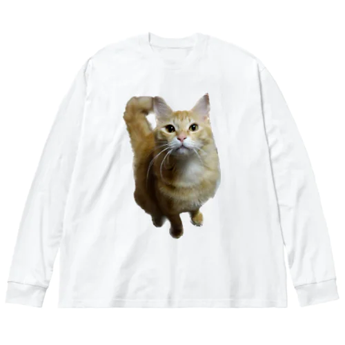 我が家のお猫様が見てます(笑) ビッグシルエットロングスリーブTシャツ