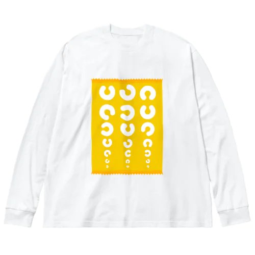 視力検査 ビッグシルエットロングスリーブTシャツ