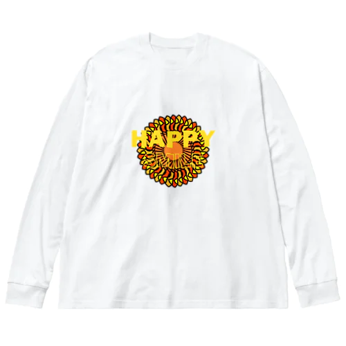 HAPPY SMILE🌼*･ Big Long Sleeve T-Shirt