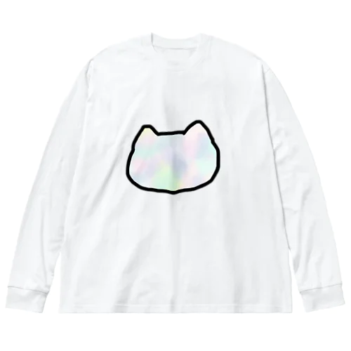 ふわふわにゃんこ ビッグシルエットロングスリーブTシャツ