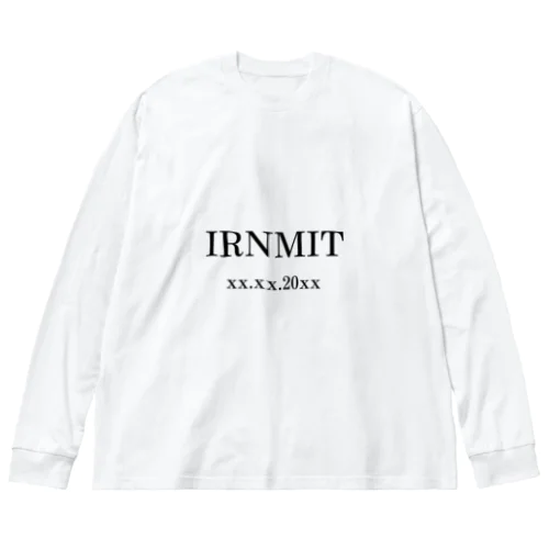 IRNMITロゴ xx.xx.20xx ビッグシルエットロングスリーブTシャツ