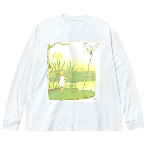 蝶とおやゆびひめ by Elsa Beskow 루즈핏 롱 슬리브 티셔츠