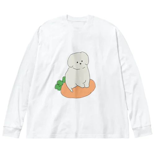 Carrots and puppies ビッグシルエットロングスリーブTシャツ