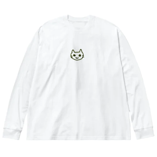 なかにしが描いたねこの絵 ビッグシルエットロングスリーブTシャツ