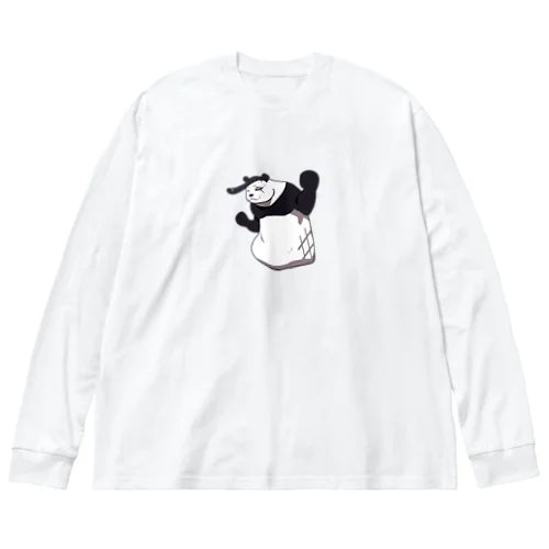 ワルパンダ-涙のリーゼントシリーズ Big Long Sleeve T-Shirt