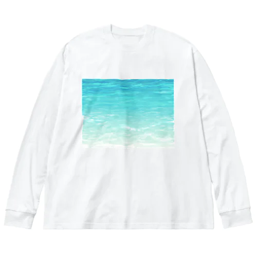 海の水面 ビッグシルエットロングスリーブTシャツ