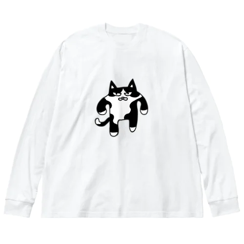 黙って俺についてこい ビッグシルエットロングスリーブTシャツ