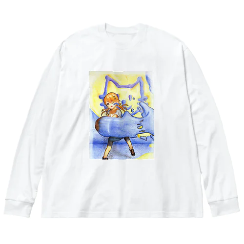 パブロでお絵描き ビッグシルエットロングスリーブTシャツ