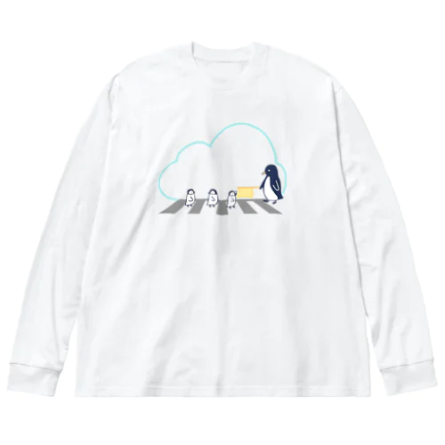 みまもりペンギン ビッグシルエットロングスリーブTシャツ